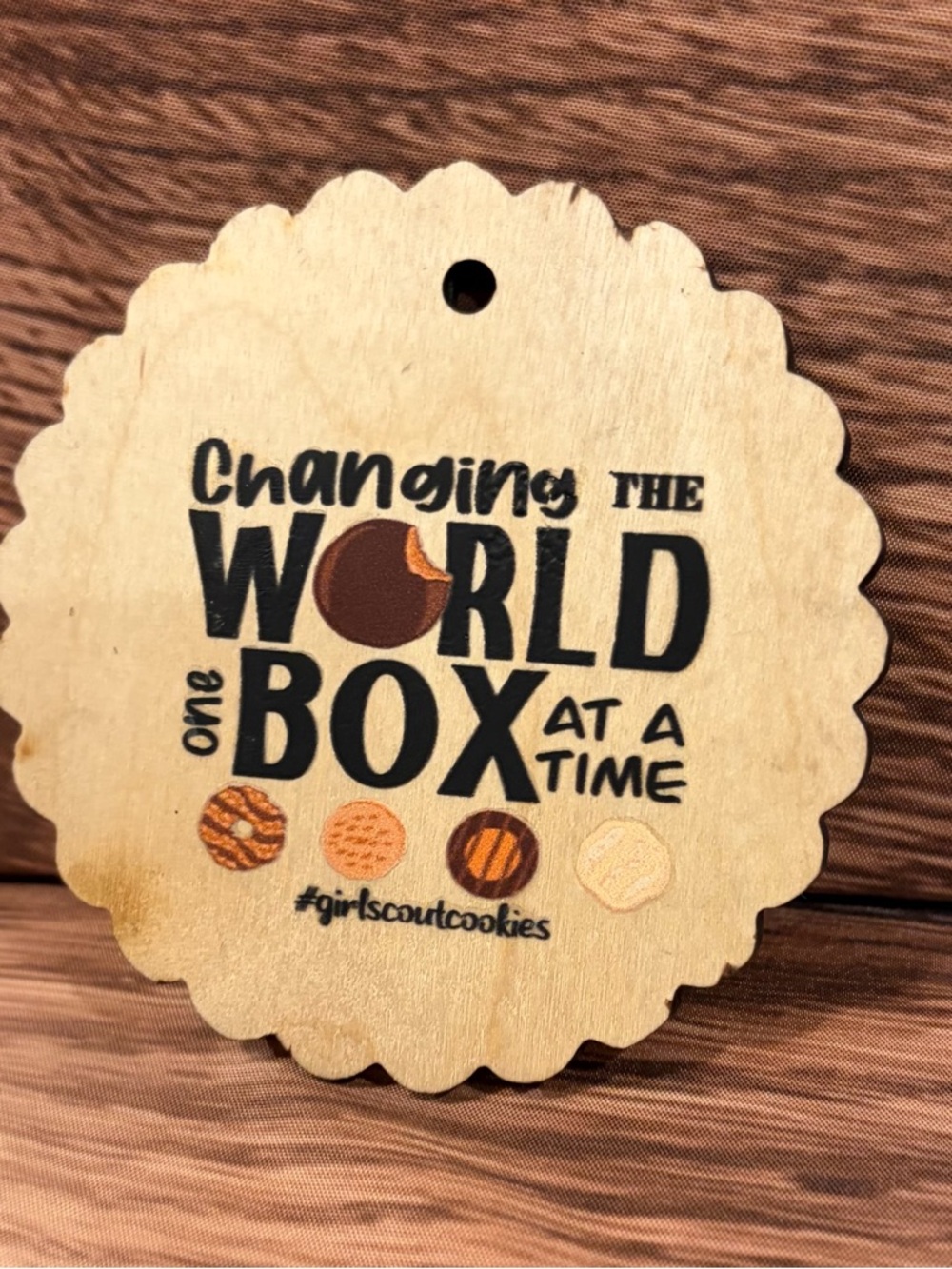 Girl Scout cookie ornament